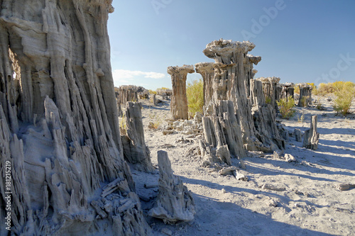 Obraz na płótnie Abstract rock tower landscape. Mono Lake, California, USA