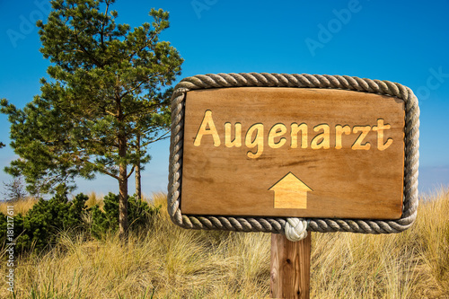 Schild 249 - Augenarzt photo