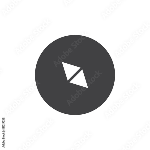 Free Download Compass icon vector, filled flat sign, solid pictogram isolated on white. Navigation arrow symbol, logo illustration. - GFXLoad