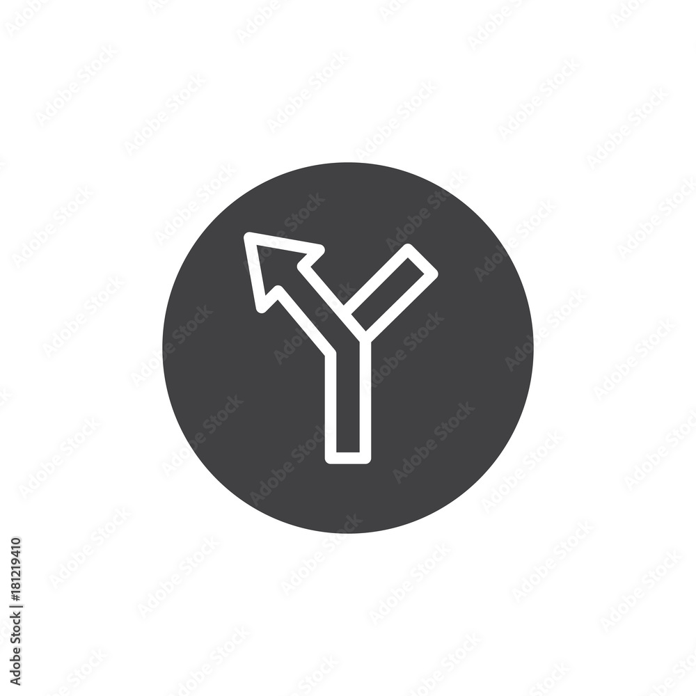 Navigation arrow icon vector, filled flat sign, solid pictogram isolated on white. Turn left direction symbol, logo illustration. Navigation arrow icon vector, filled flat sign, solid pictogram isolated on white. Turn left direction symbol, logo illustration.