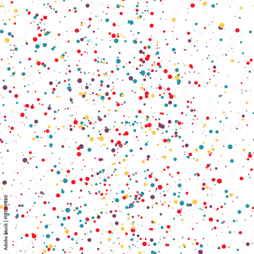 Seamless pattern colorful dots. Confetti. Vector illustration