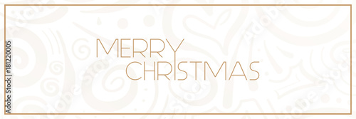 Merry Christmas - Muster Banner - Handgezeichnet