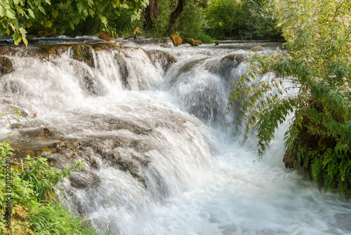 Fototapeta Naklejka Na Ścianę i Meble -  cascading waterfall in the national park Krka, Croatia