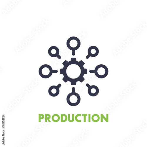 production icon on white