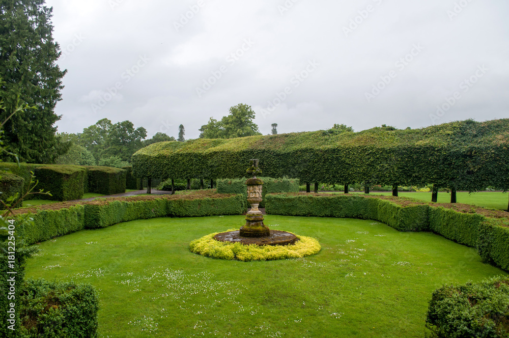 Beautifully maintained garden at Glamis Castle