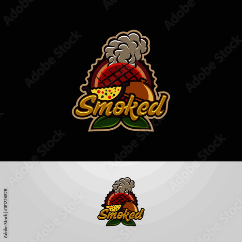 Smoked Food Logo Template
