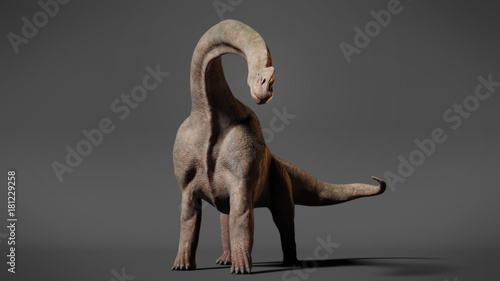 Brachiosaurus altithorax dinosaur  3d illustration 