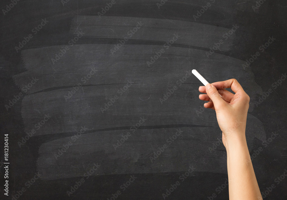 Naklejka premium Hand holding chalk