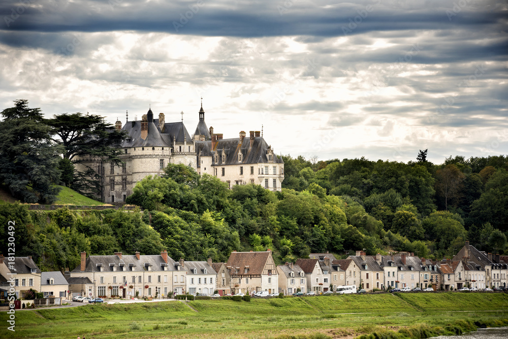 Chateau de Chaumont-sur-Loire, France. This castle is located in the Loire Valley, was founded in the 10th century and was rebuilt in the 15th century.