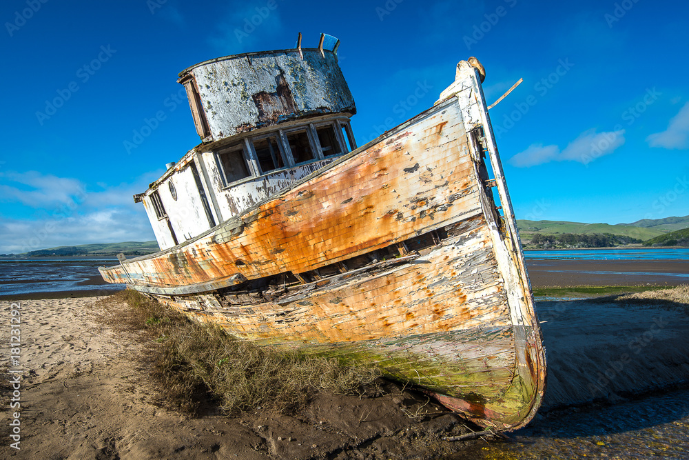 Shipwreck at Point Reyes California Shipwreck at Point Reyes California