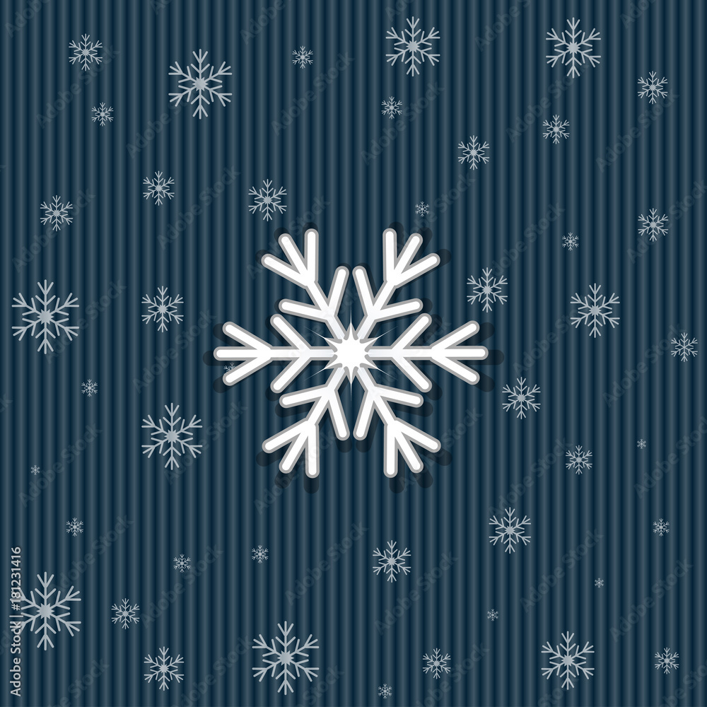 Fototapeta premium Winter snowflakes background