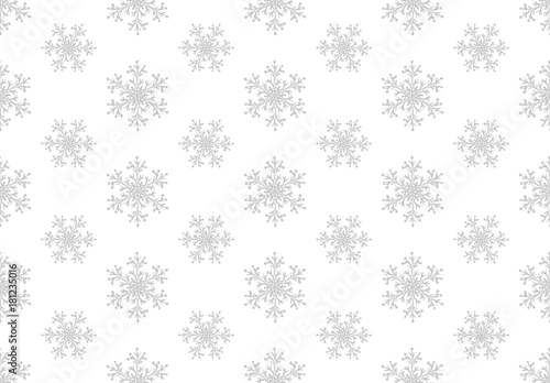 Wallpaper Mural White snowflakes seamless pattern Torontodigital.ca