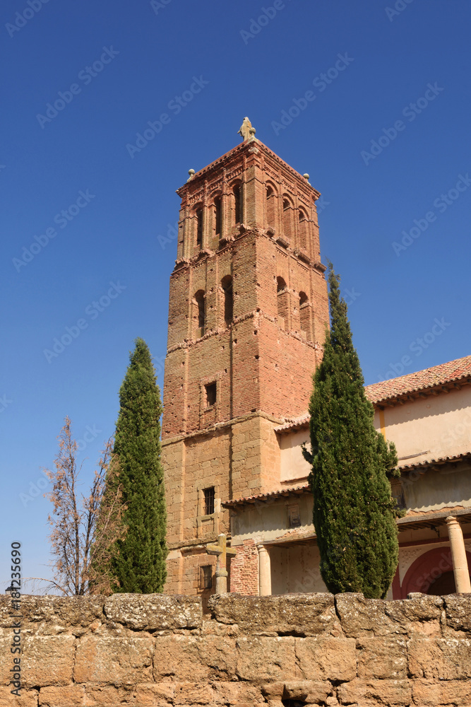 Santo Tomas church in Villanueva del Campo, Tierra de Campos Region, Zamora province, Castilla y Leon, Spain