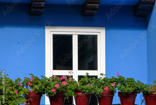 colorful facades at Hondarribia