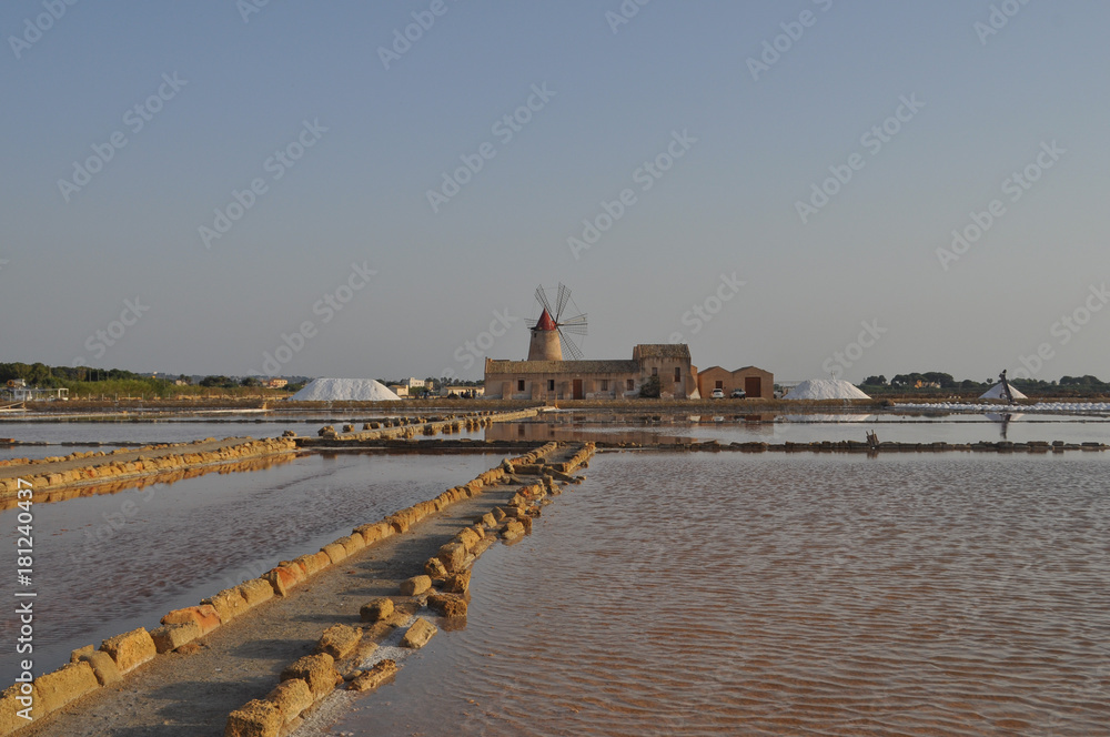 Saline (Salt flats) in Marsala