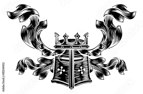 Helmet Coat of Arms Heraldic Crest