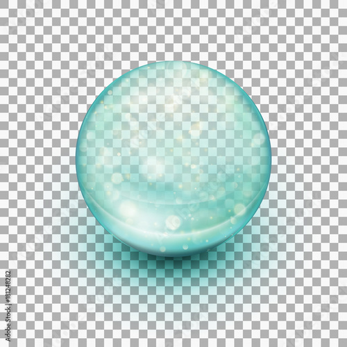 Transparent soft gel capsule. EPS 10