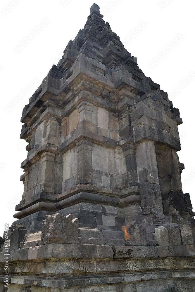 An ancient Hindu temple in Indonesia.