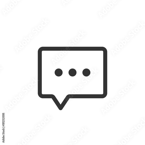 Message 01 Line - Text Message Icon