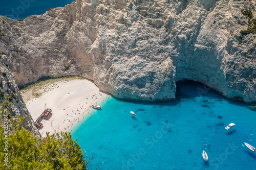 Shipwreck in Navagio Beach Zakynthos Island