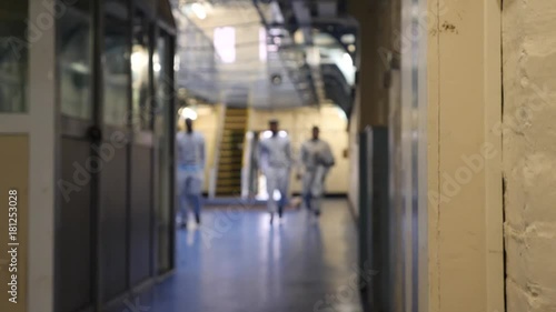 Prison shoot in UK, with some inmates and guards