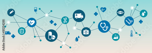 Interconnected healthcare concept photo