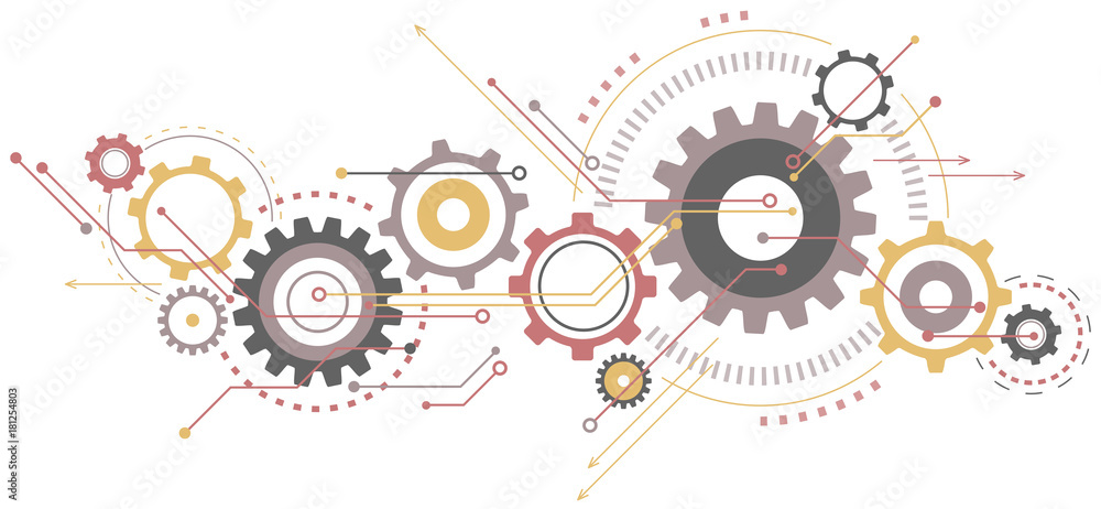 Linked cogwheels & circuits design Linked cogwheels & circuits design