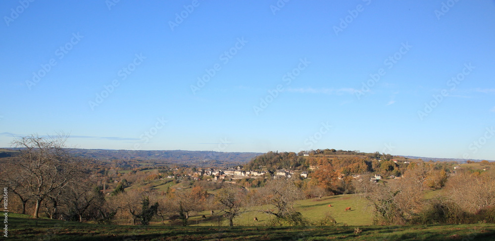 Paysage sur l'Yssandonnais.