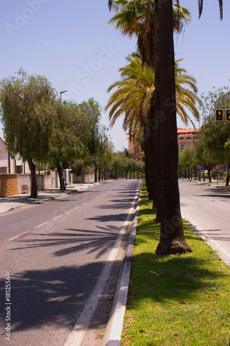Street. Spanish architecture. Marbella city, Costa del Sol, Andalusia, Spain. © Ekaterina
