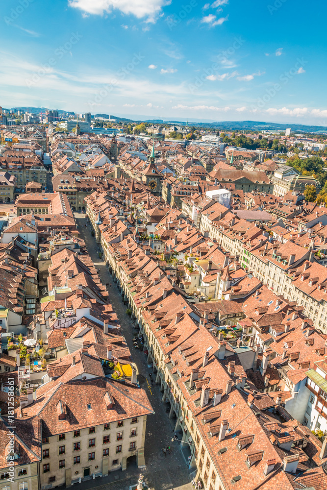 Panoramic view of Bern in Switzerland