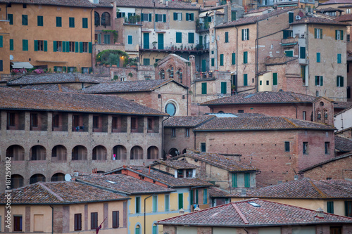 Buildings of Siena, Tuscany, Italy