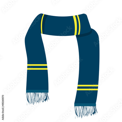 Isolated winter scarf