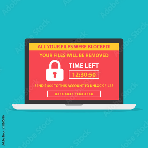 Infected computer alarm information