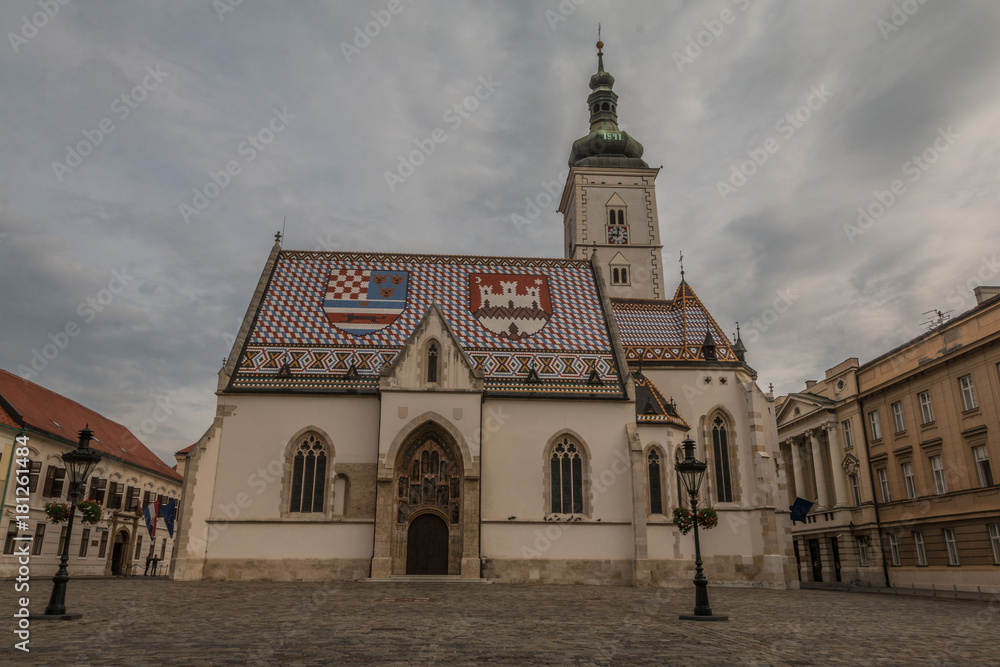 Saint Mark Church in Zagreb Croatia