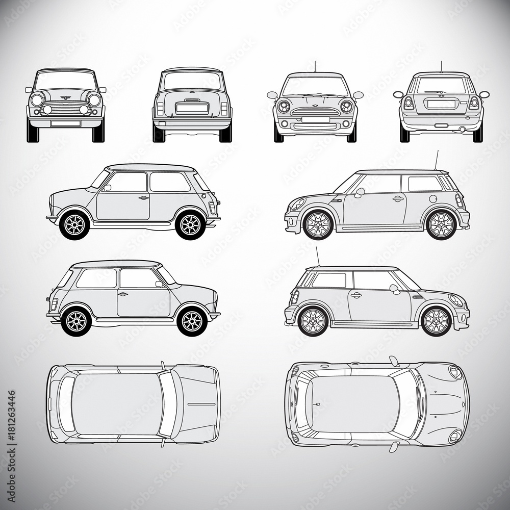 Fototapeta premium Automobile.Template for graphic design