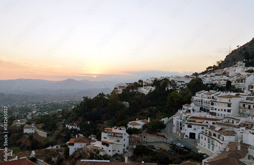 Sunset on Mijas, Spain