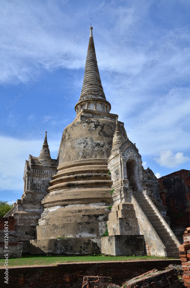 Fototapeta premium STUPA AYUTTHAYA ANCIENNE CAPITALE DU SIAM THAILANDE