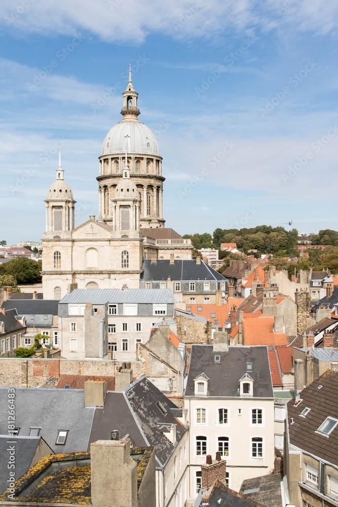 Basilique de Boulogne-sur-Mer depuis le beffroi