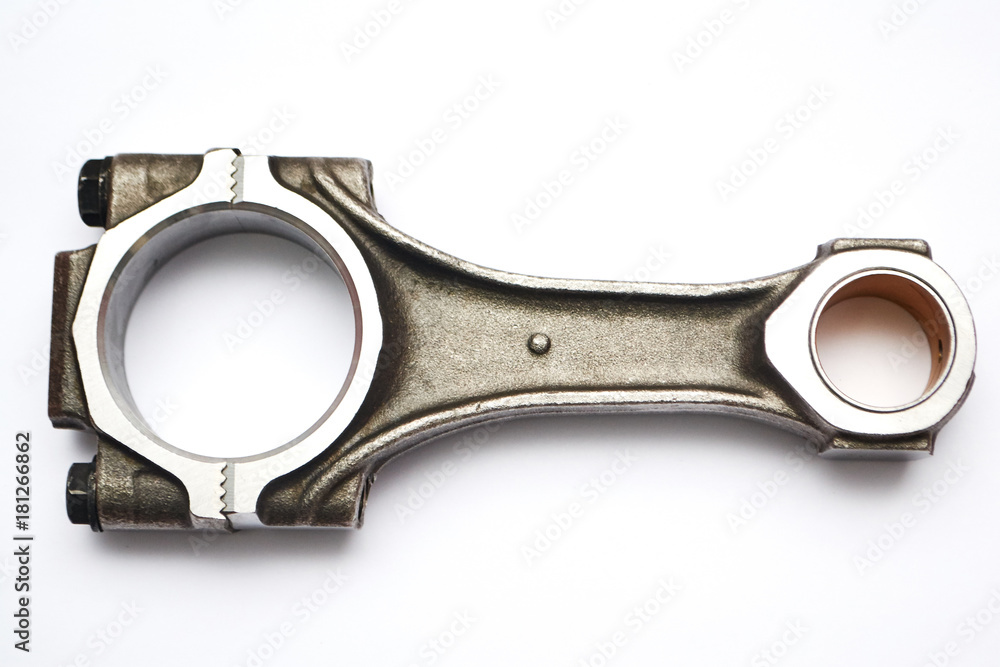 connecting rod car isolated on white background connecting rod car isolated on white background