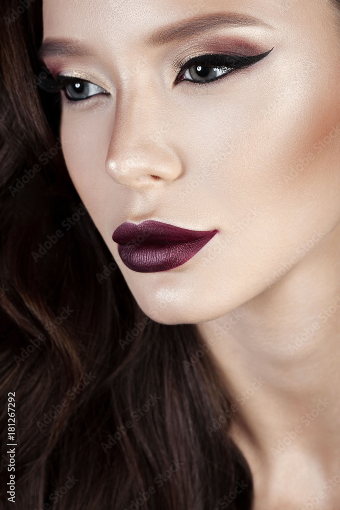 Luxurious young woman with perfect make-up Luxurious young woman with perfect make-up