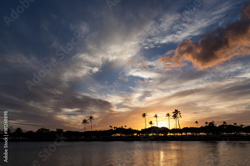 Golden Sunset in Hawaii