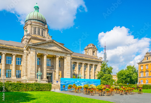 View of the hanseatic courthouse in Hamburg, Germany. photo