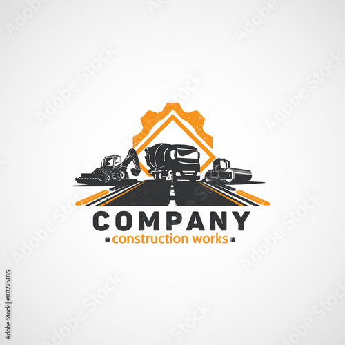 Construction equipment of various types.