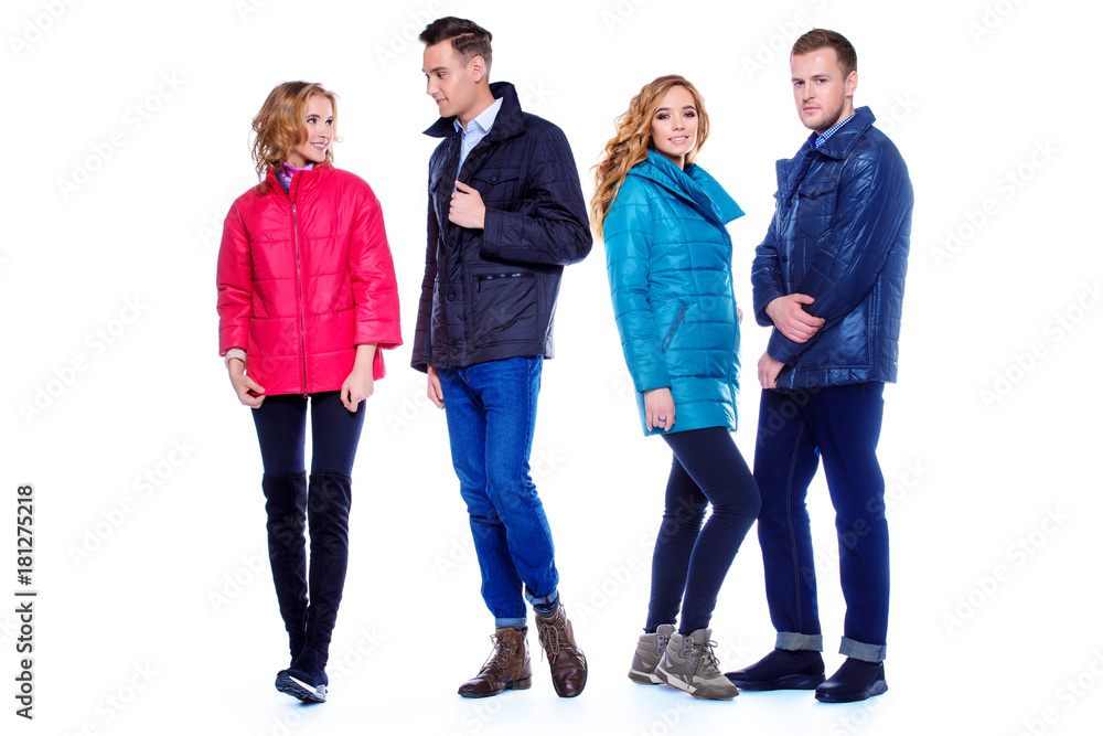 Fototapeta premium winter clothes for youth