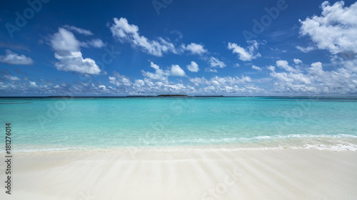 Perfect tropical island paradise beach