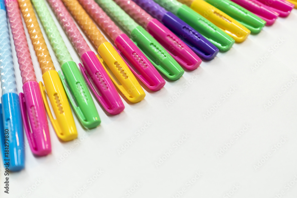 A pencil case, pens, pencils, notebook, notebooks lie on the table. A pencil case, pens, pencils, notebook, notebooks lie on the table.