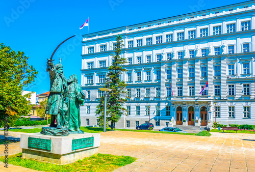 Statue of Knez Milos in Belgrade, Serbia photo