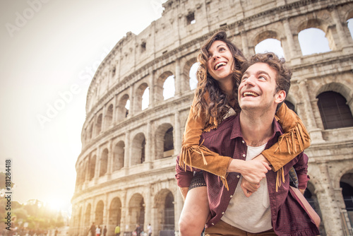 Canvastavla Couple at Colosseum, Rome