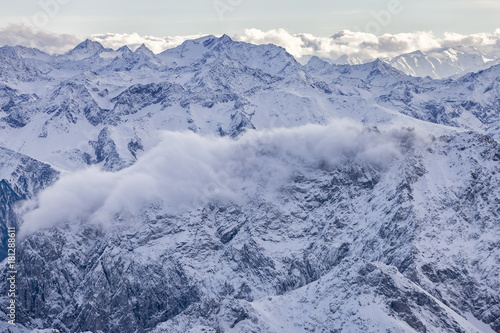 Fototapeta Naklejka Na Ścianę i Meble -  Alps in Austrian, aerial view