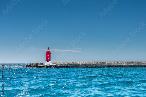 Lighthouse in Old Town Krk, Mediterranean, Croatia, Europe